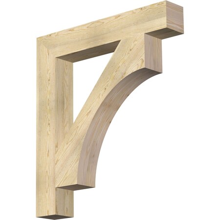 Ekena Millwork Westlake Block Rough Sawn Bracket, Douglas Fir, 6"W x 38"D x 42"H BKT06X38X42WTL05RDF
